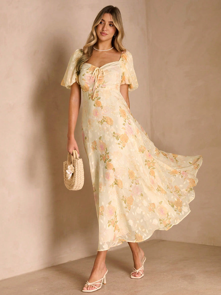 Rochie maxi SHEIN, portocaliu