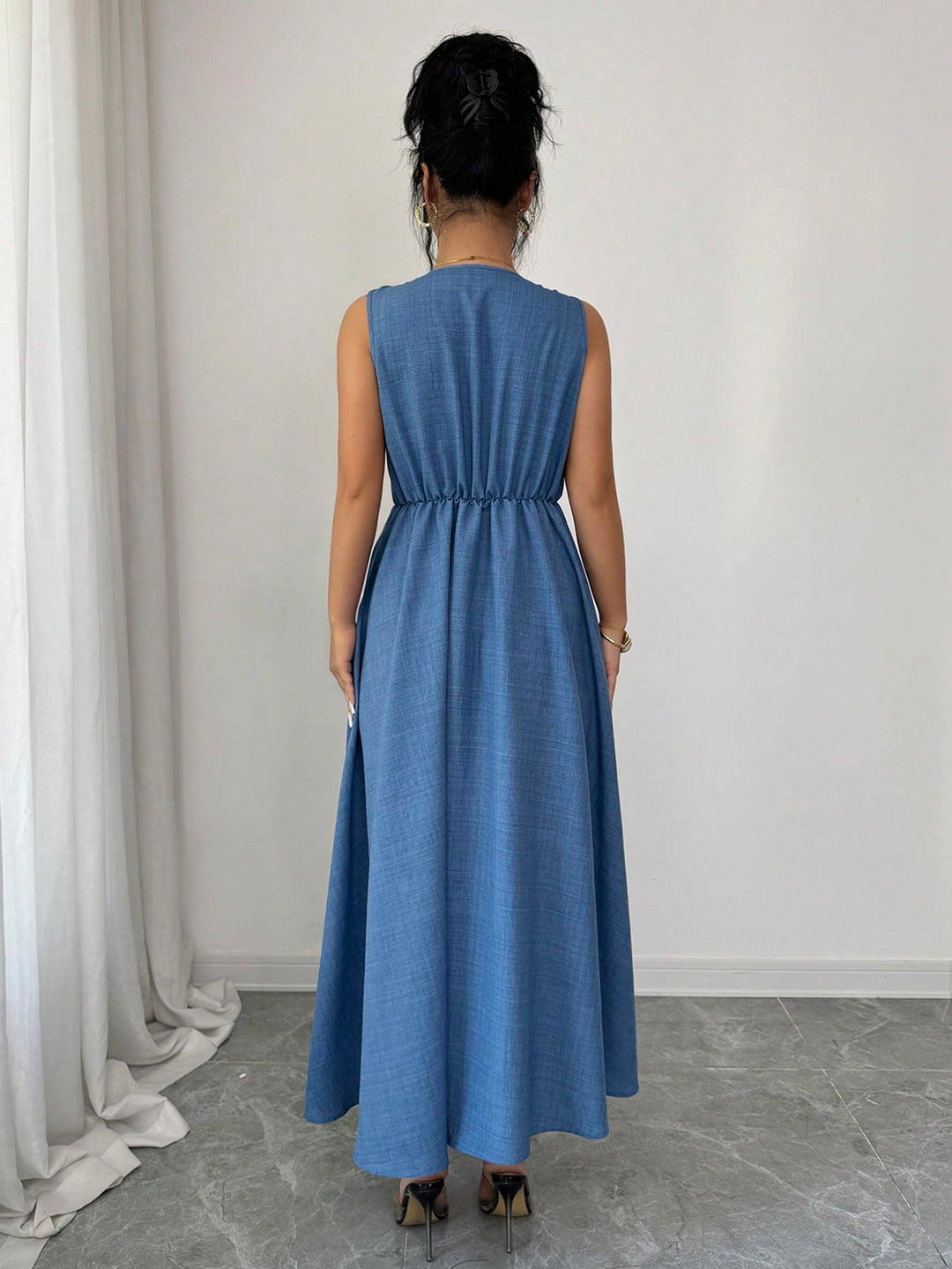 Rochie maxi SHEIN, albastru