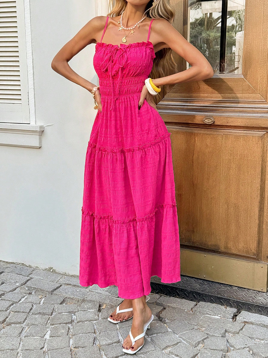 Rochie maxi SHEIN, roz
