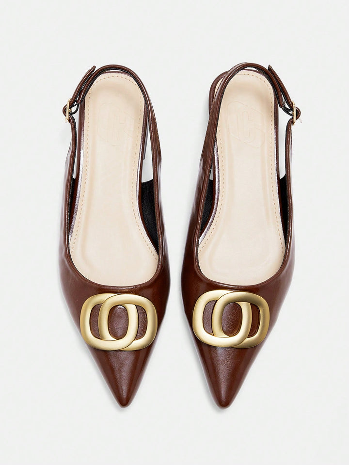Pantofi SHEIN, maro