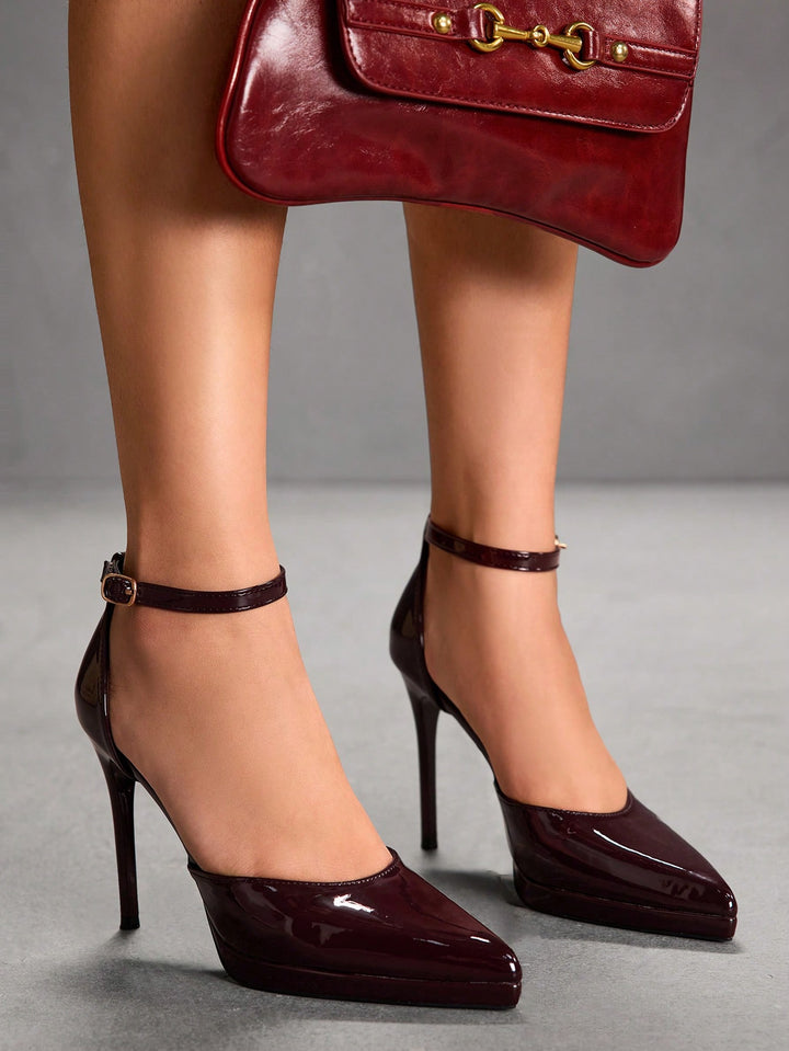 Pantofi cu toc SHEIN, maro