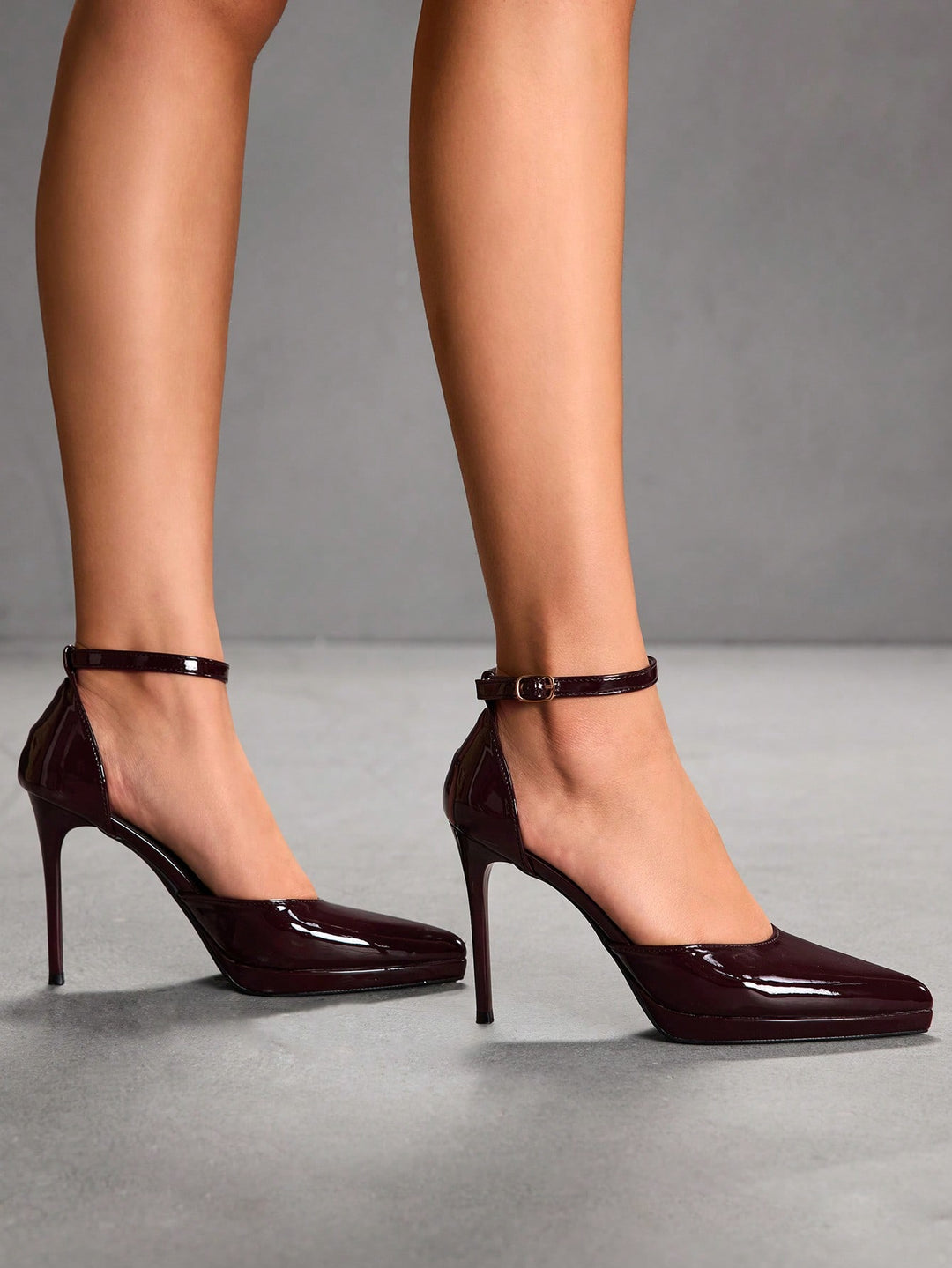 Pantofi cu toc SHEIN, maro