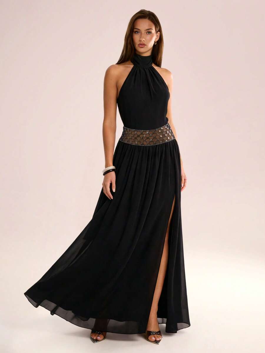 Rochie maxi SHEIN, negru