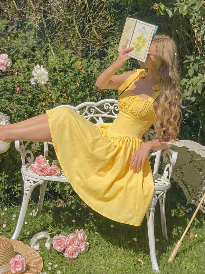Rochie mini SHEIN, galben