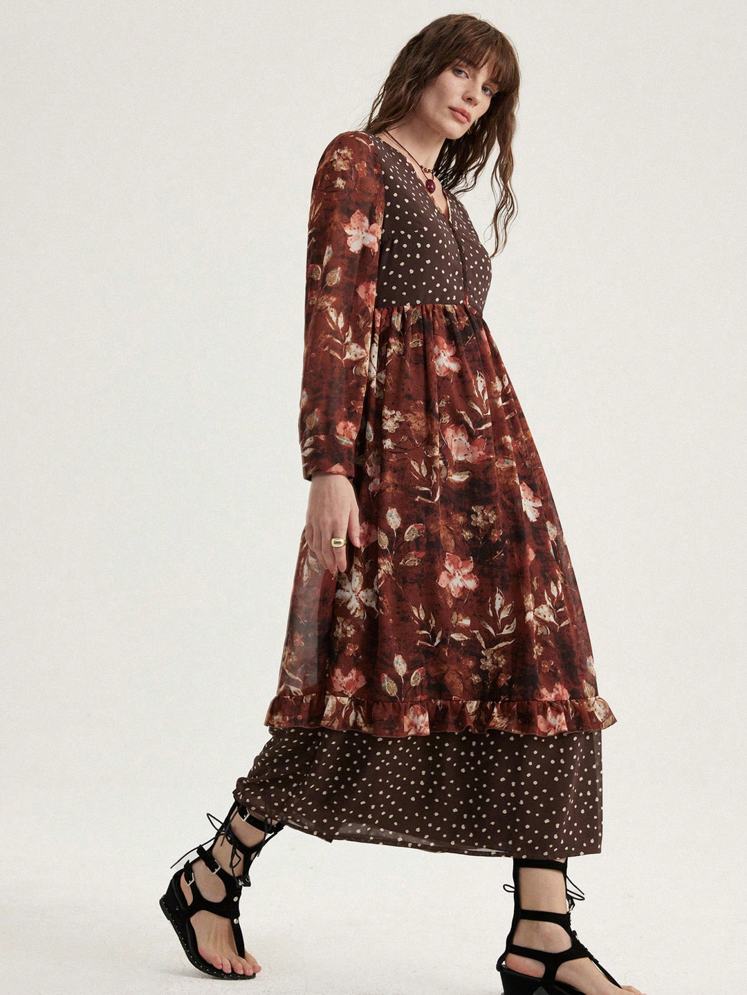 Rochie maxi SHEIN, mix culori