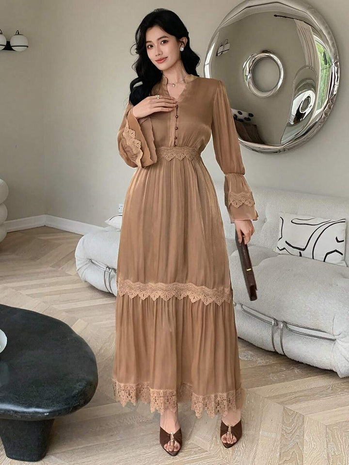 Rochie maxi SHEIN, maro