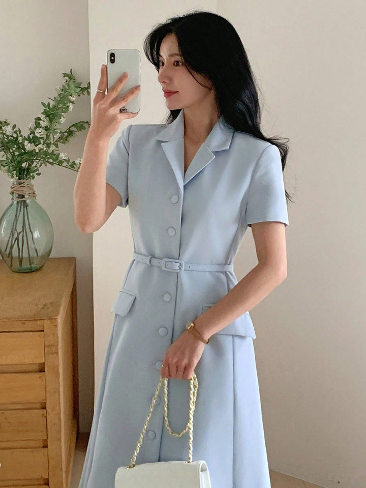 Rochie midi SHEIN, albastru