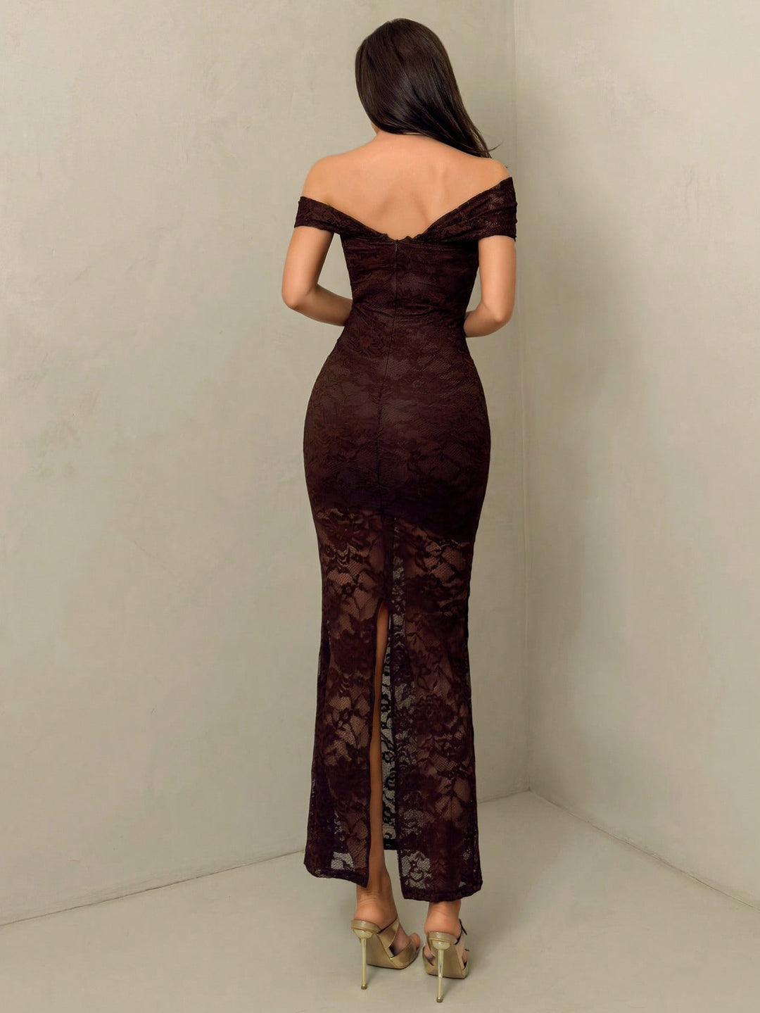 Rochie scurtă SHEIN, maro