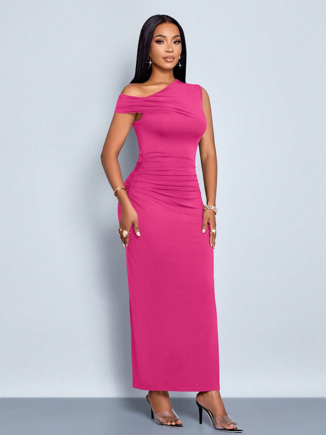 Rochie maxi SHEIN, roz