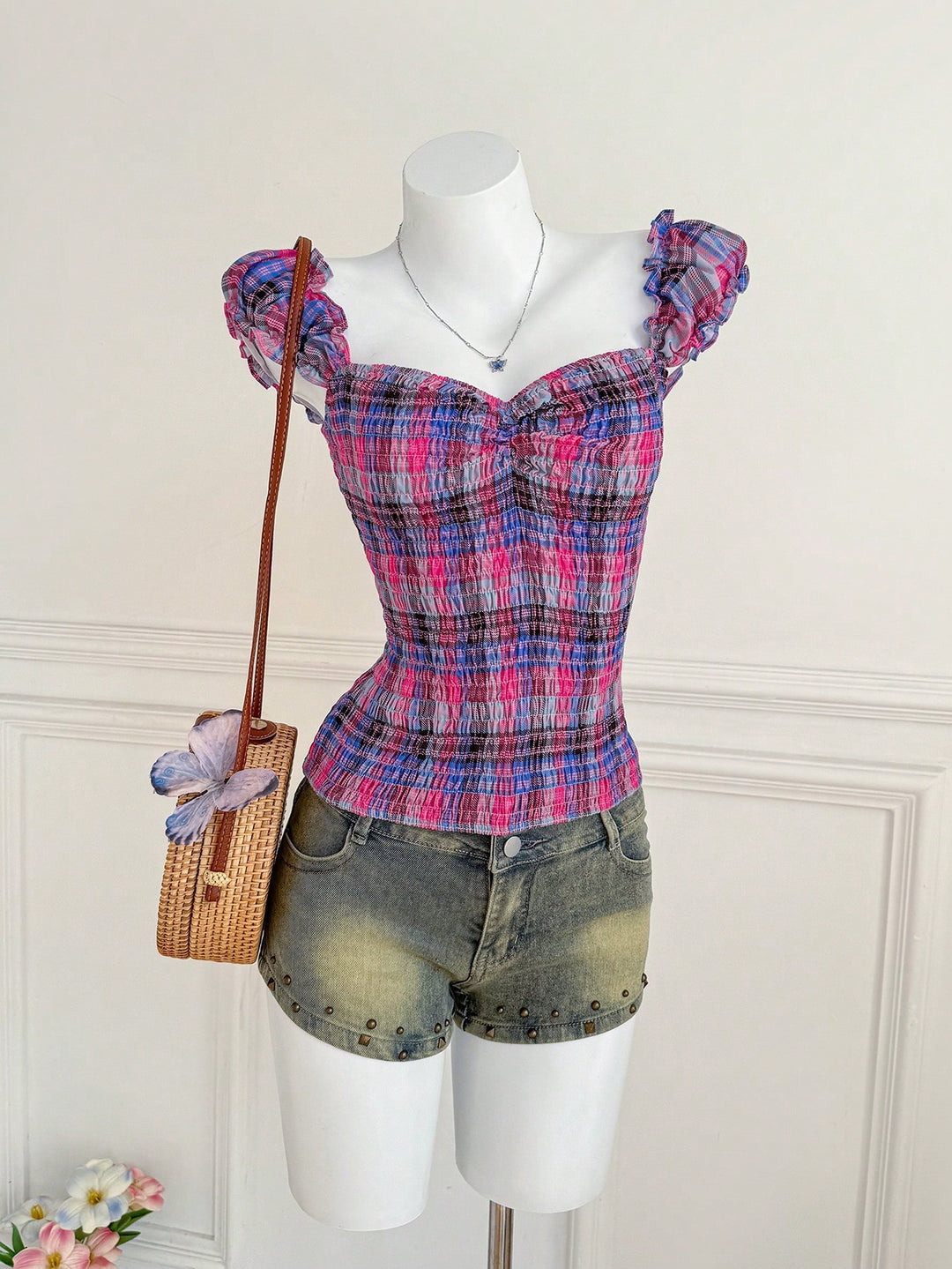 SHEIN crop felső, mix színek