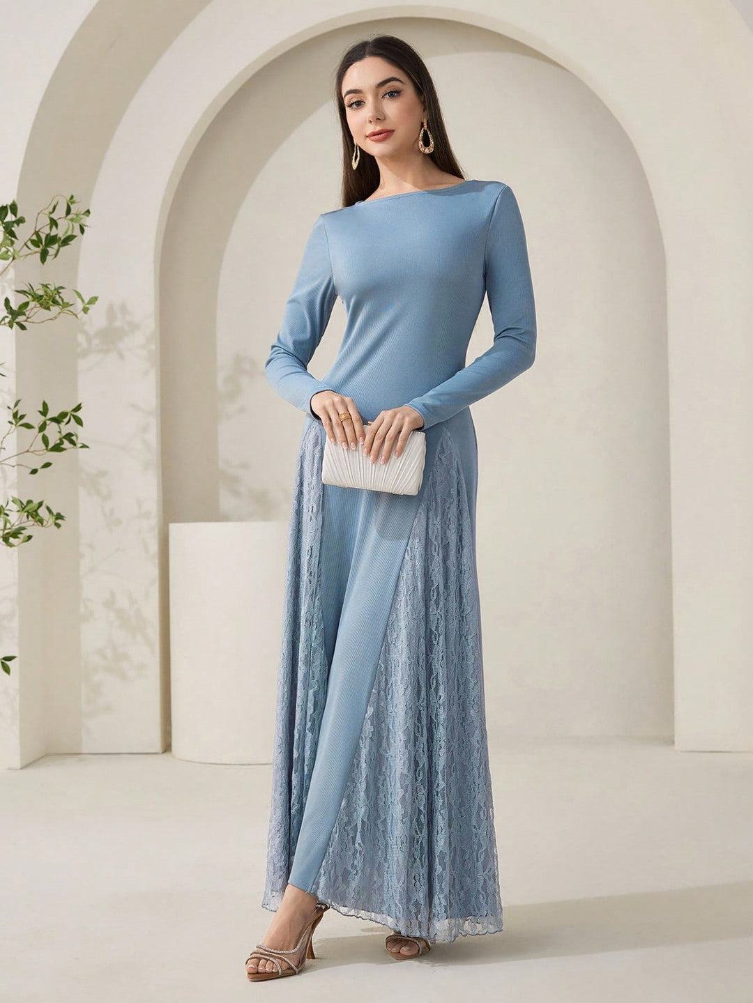 SHEIN Maxi ruha, kék