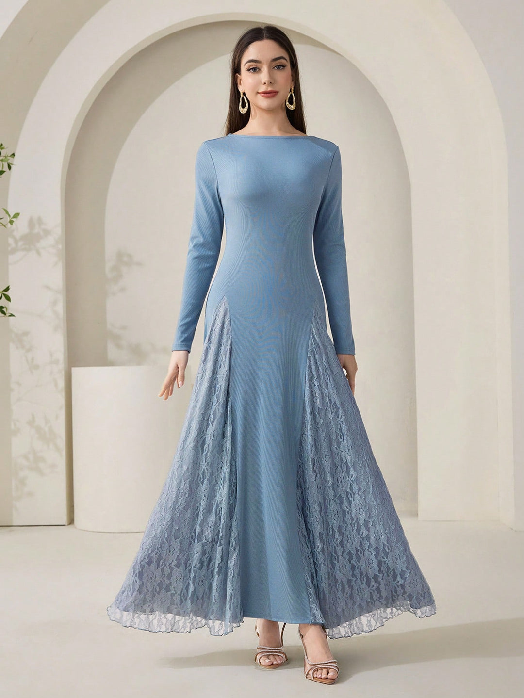 SHEIN Maxi ruha, kék