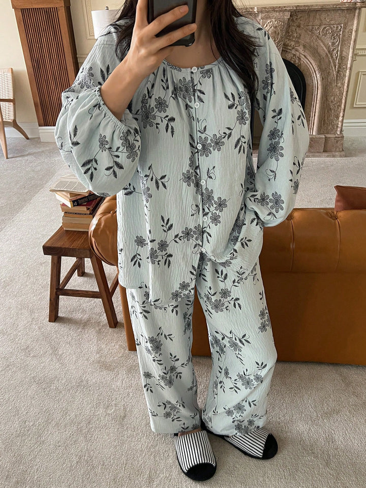 Pijama SHEIN, albastru