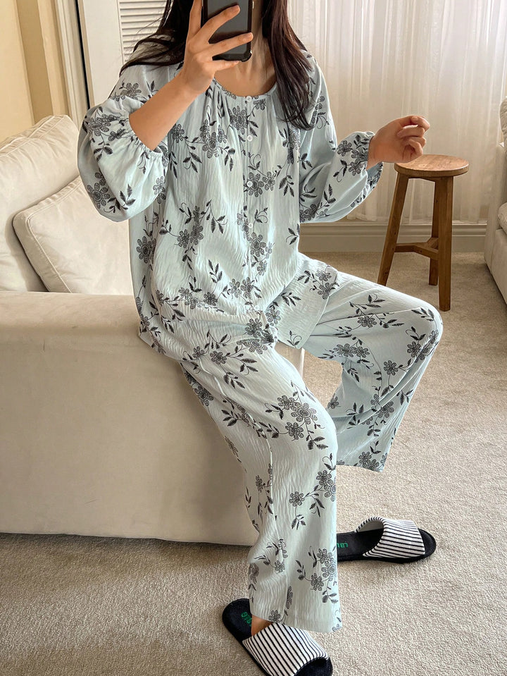 Pijama SHEIN, albastru