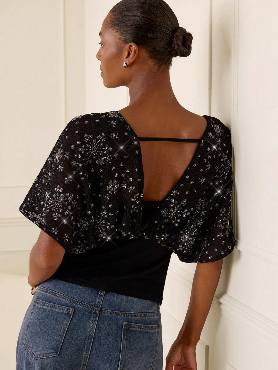 Top SHEIN, negru