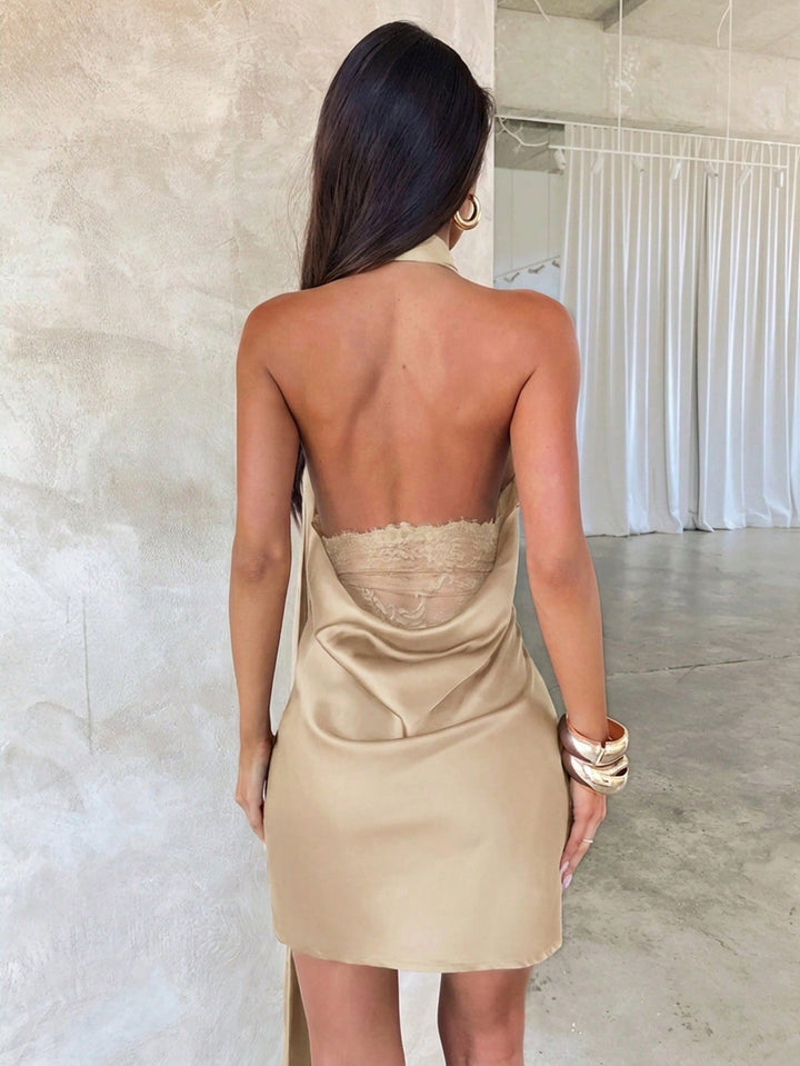 Rochie mini SHEIN, bej