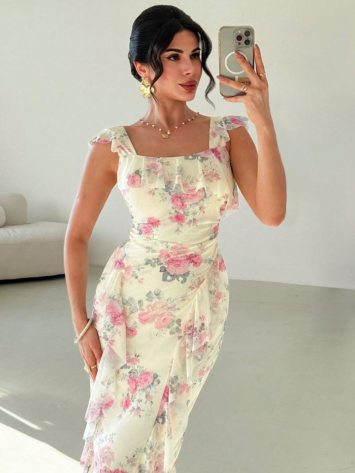 Rochie midi SHEIN, mix culori