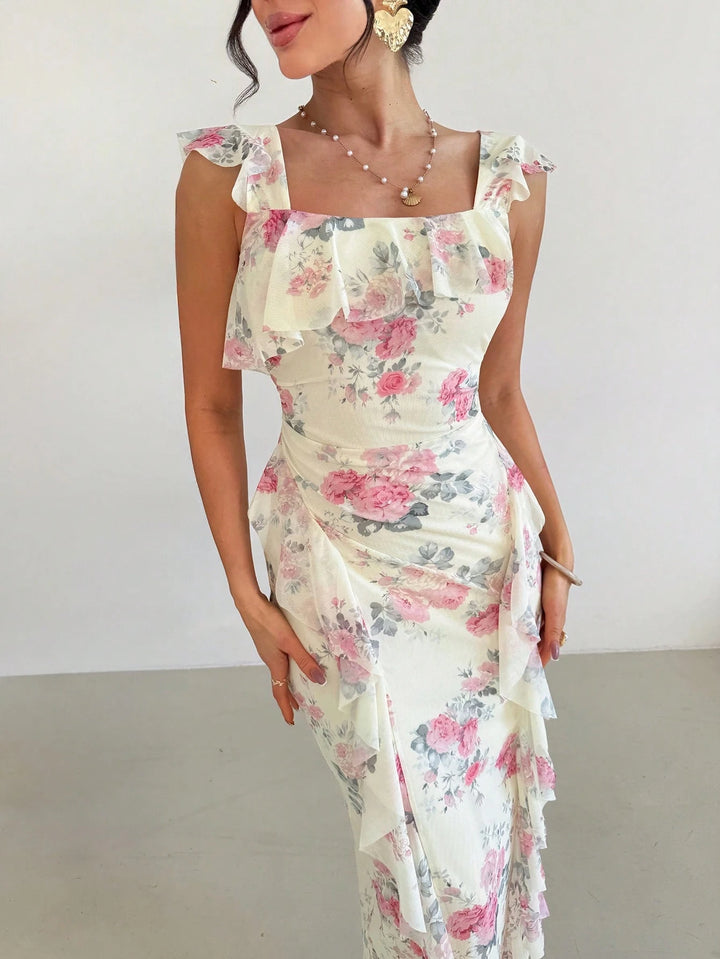 Rochie midi SHEIN, mix culori