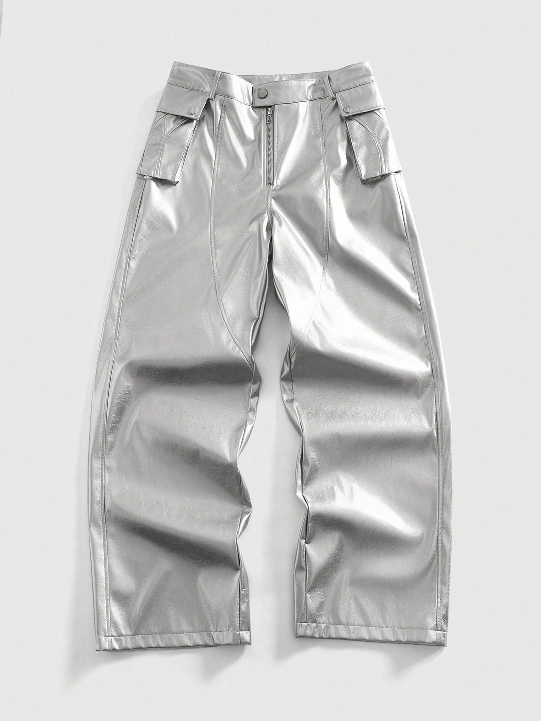 Pantalon SHEIN, argintiu