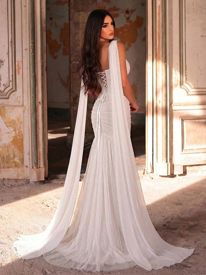 Rochie de mireasă SHEIN, alb