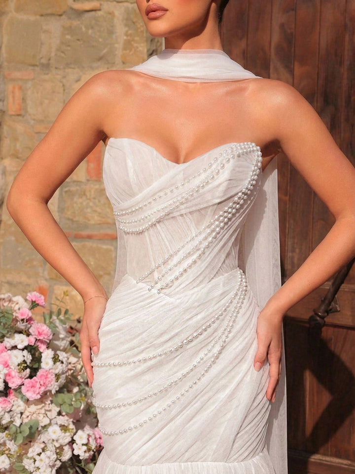 Rochie de mireasă SHEIN, alb