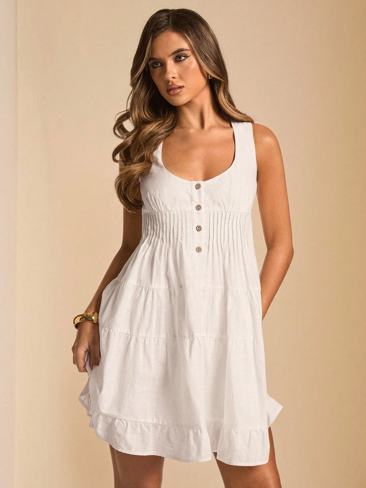 Rochie mini SHEIN, alb