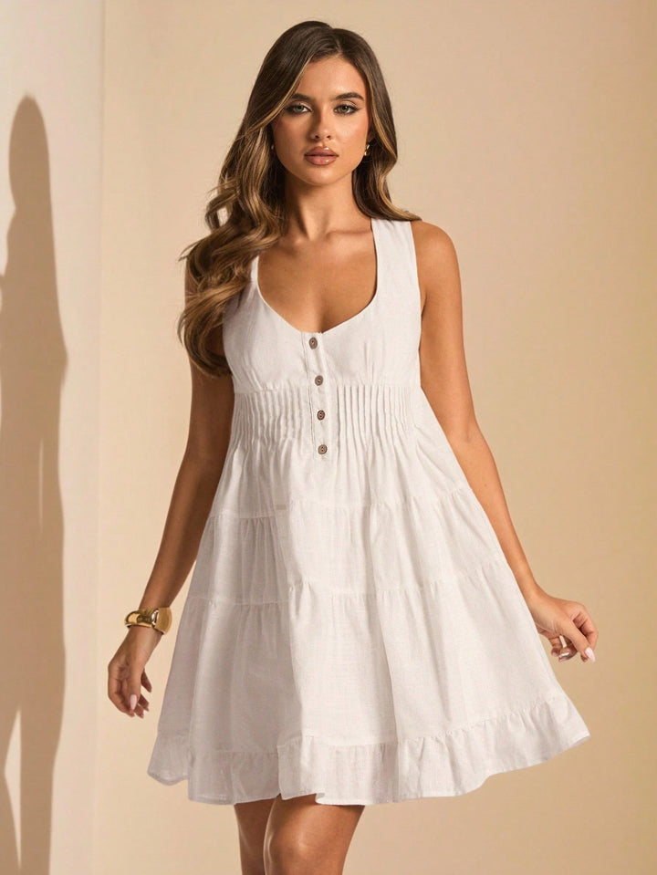 Rochie mini SHEIN, alb