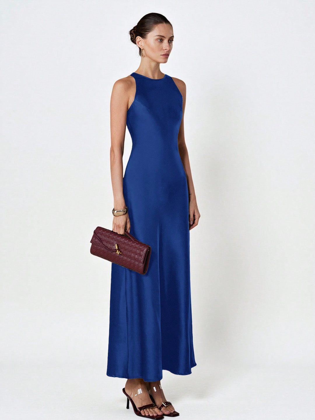 SHEIN maxi ruha, kék