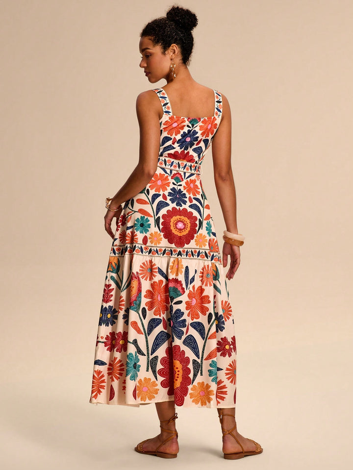 Rochie maxi SHEIN, mix culori