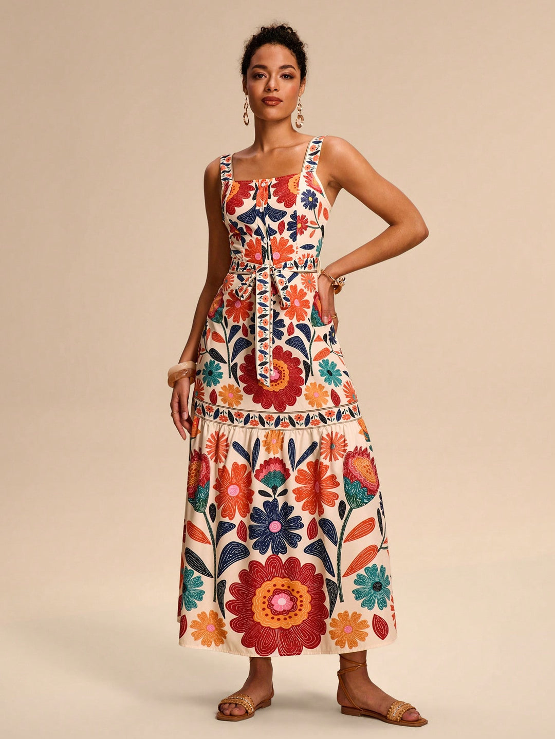 Rochie maxi SHEIN, mix culori