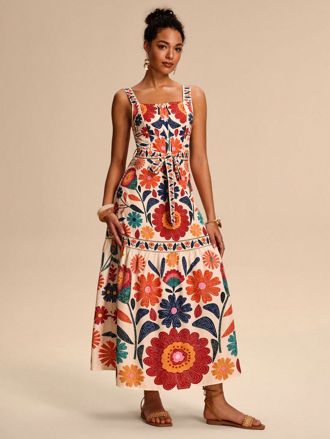 Rochie maxi SHEIN, mix culori
