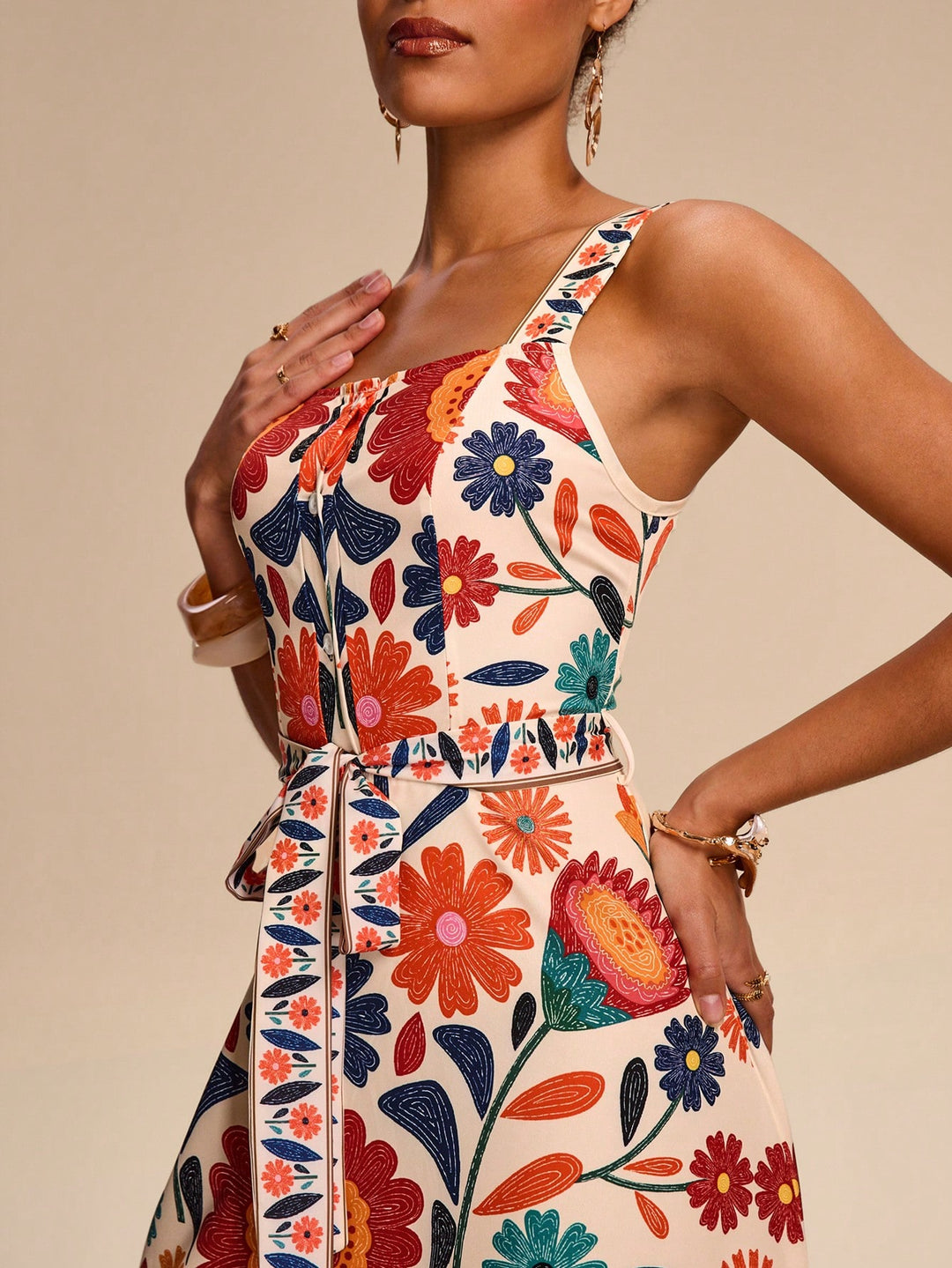 Rochie maxi SHEIN, mix culori