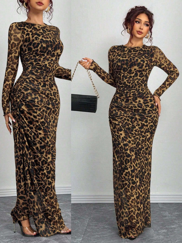 Rochie maxi SHEIN, maro