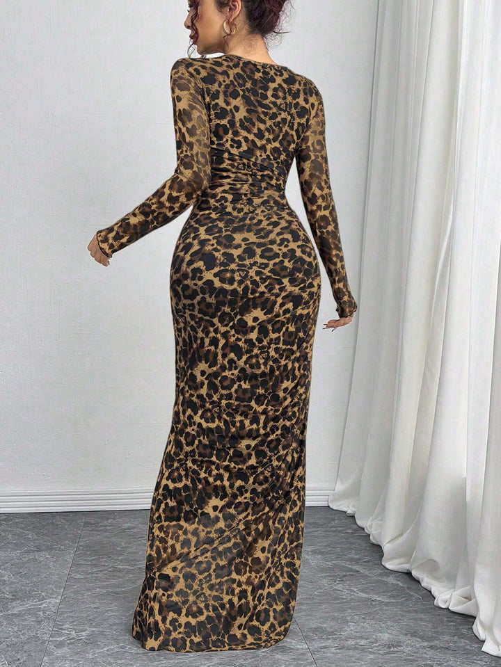 Rochie maxi SHEIN, maro