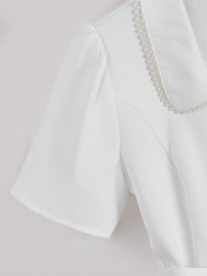 Rochie scurtă SHEIN, alb