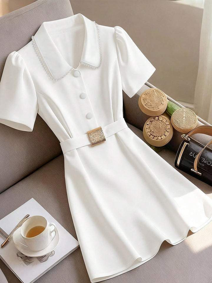 Rochie scurtă SHEIN, alb