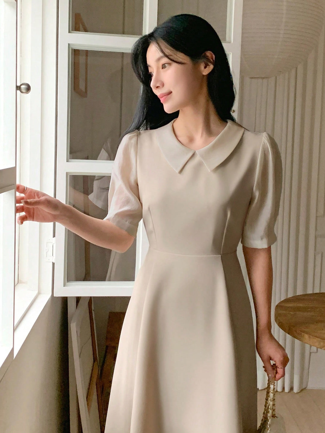 Rochie midi SHEIN, kaki