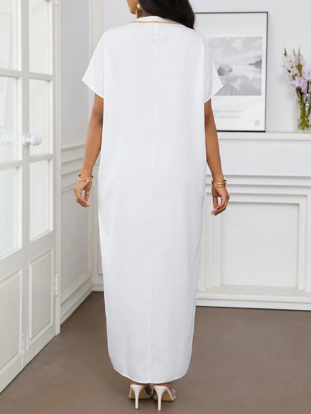Rochie maxi SHEIN, alb