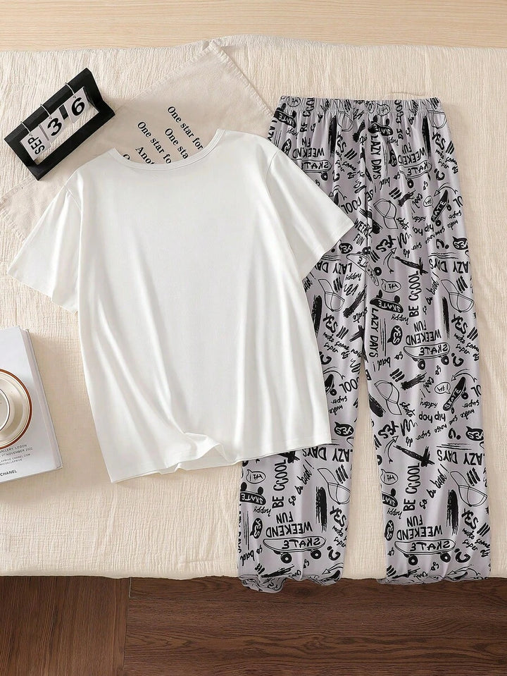 Compleu pijamale SHEIN, mix culori