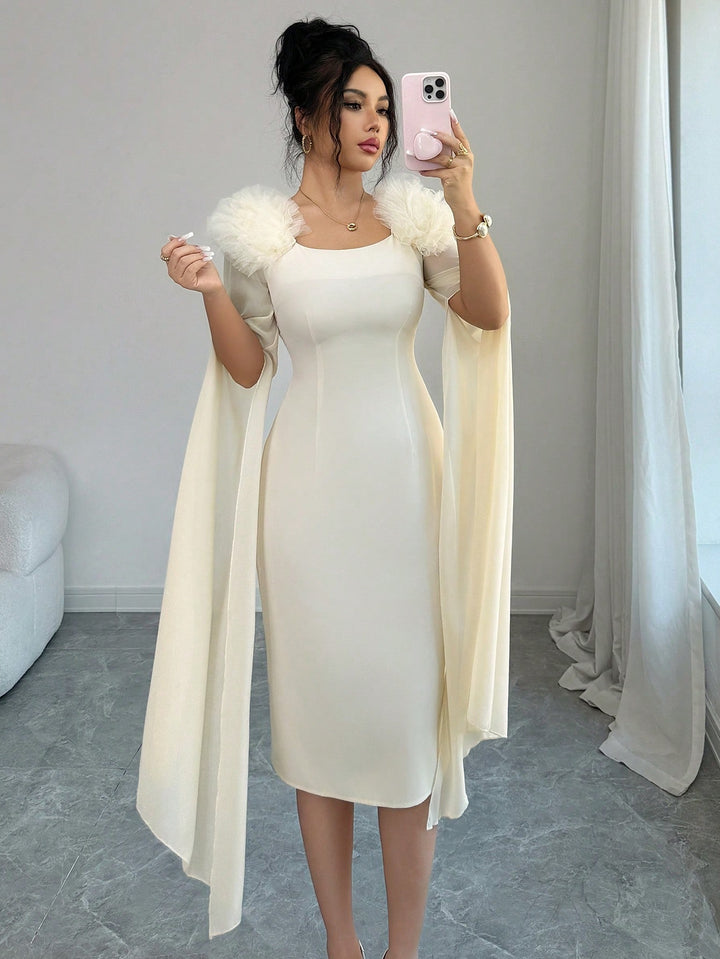 Rochie maxi SHEIN, portocaliu