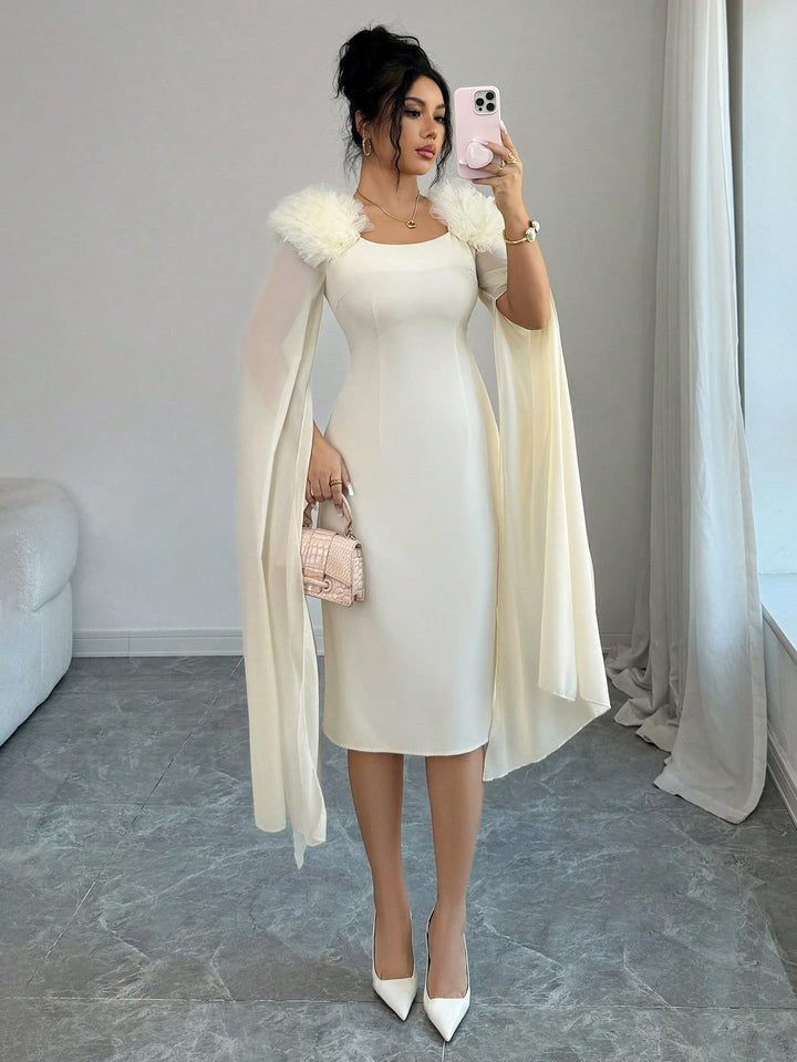 Rochie maxi SHEIN, portocaliu