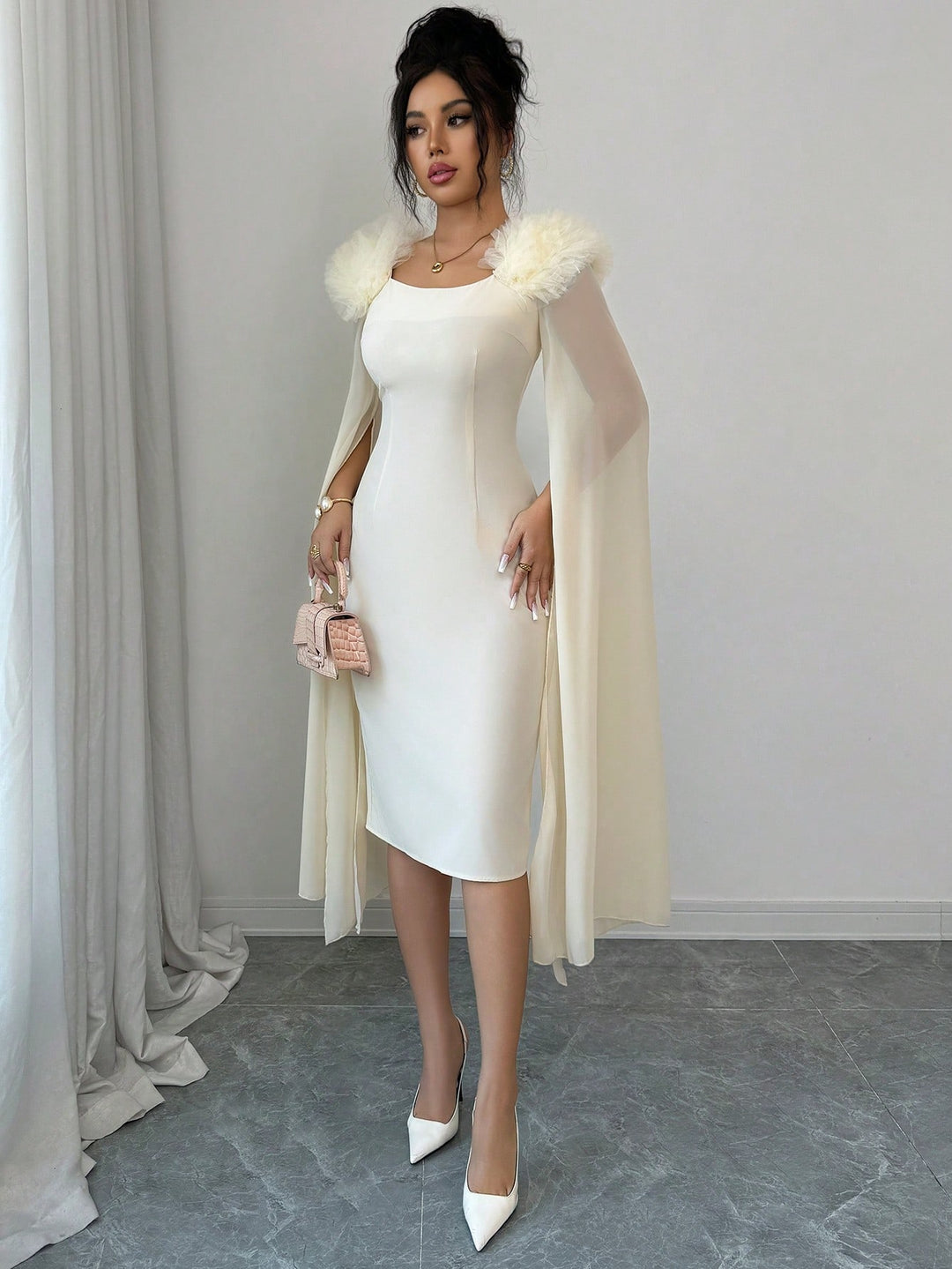 Rochie maxi SHEIN, portocaliu