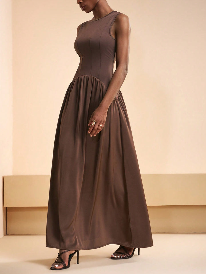 Rochie maxi SHEIN, maro