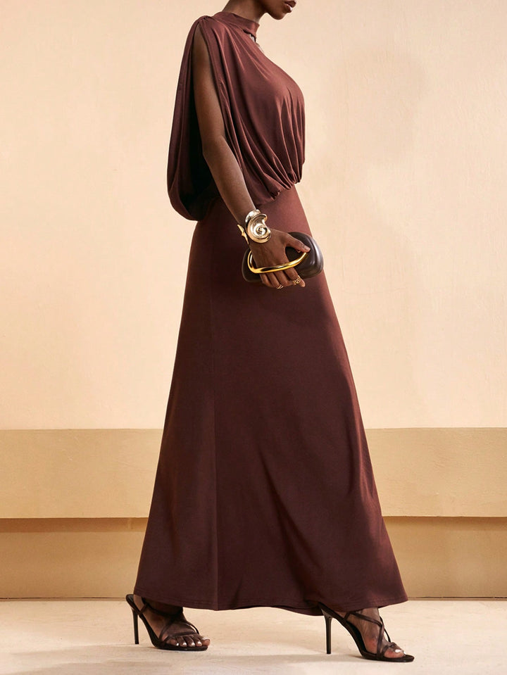 Rochie maxi SHEIN, maro