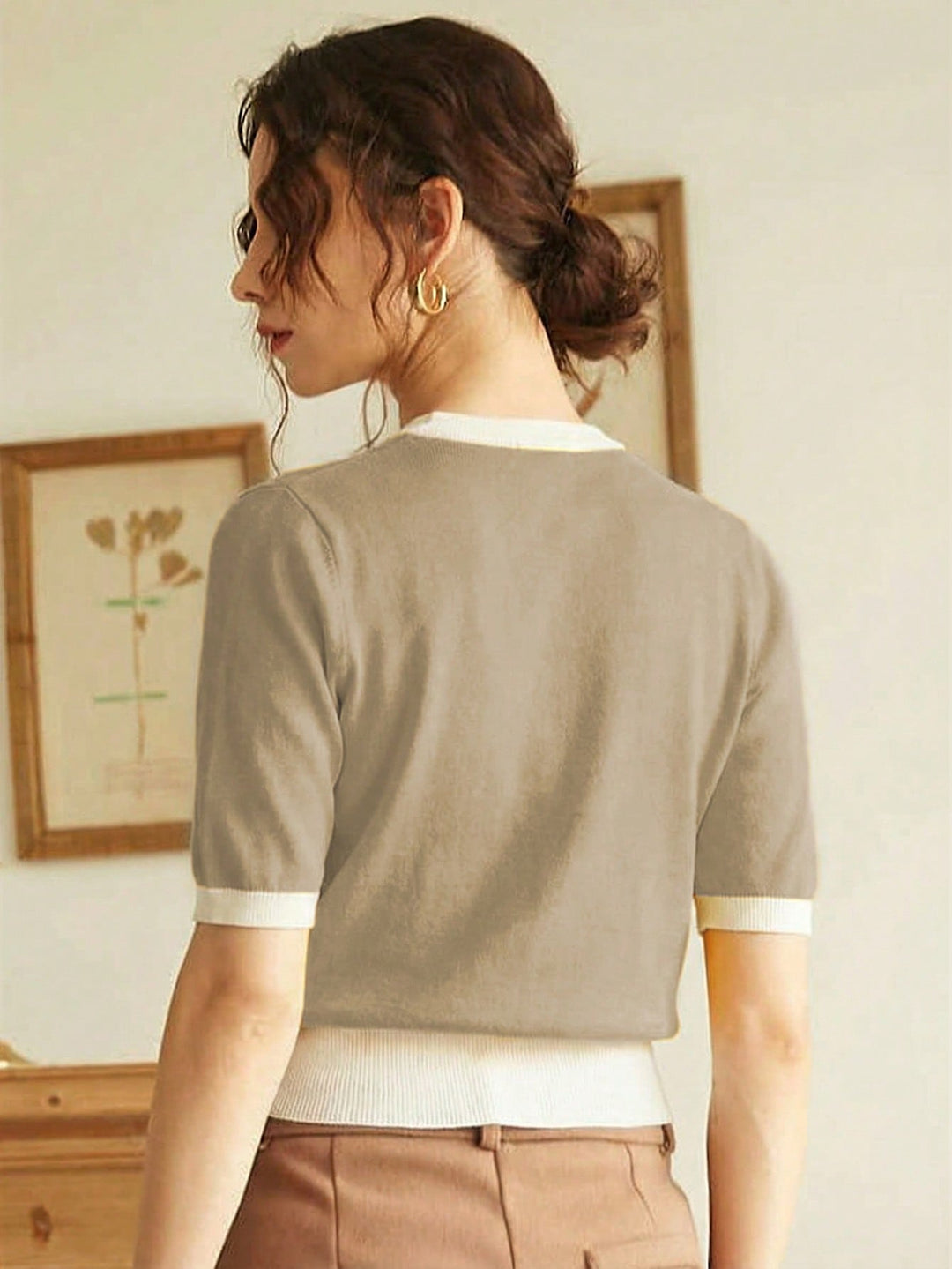 Top SHEIN, bej