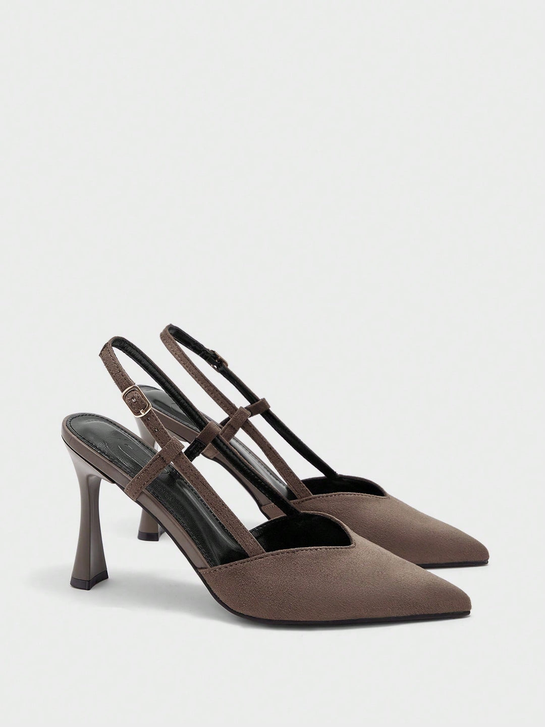 Pantofi cu toc SHEIN, kaki