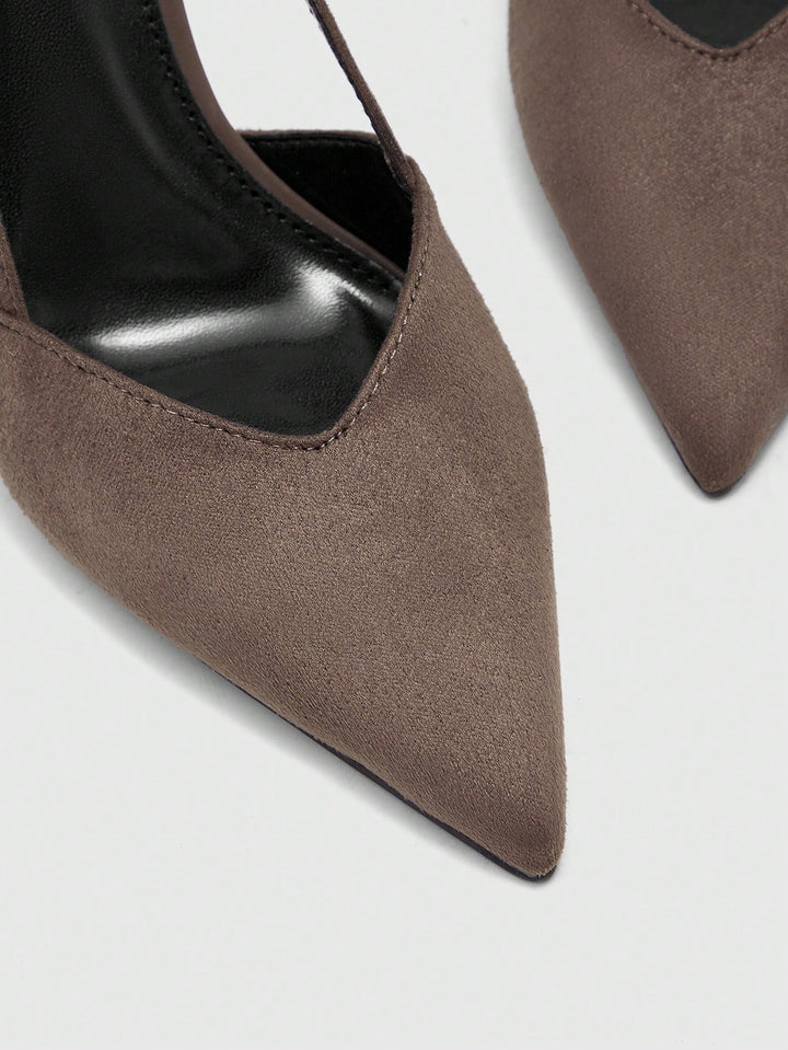 Pantofi cu toc SHEIN, kaki