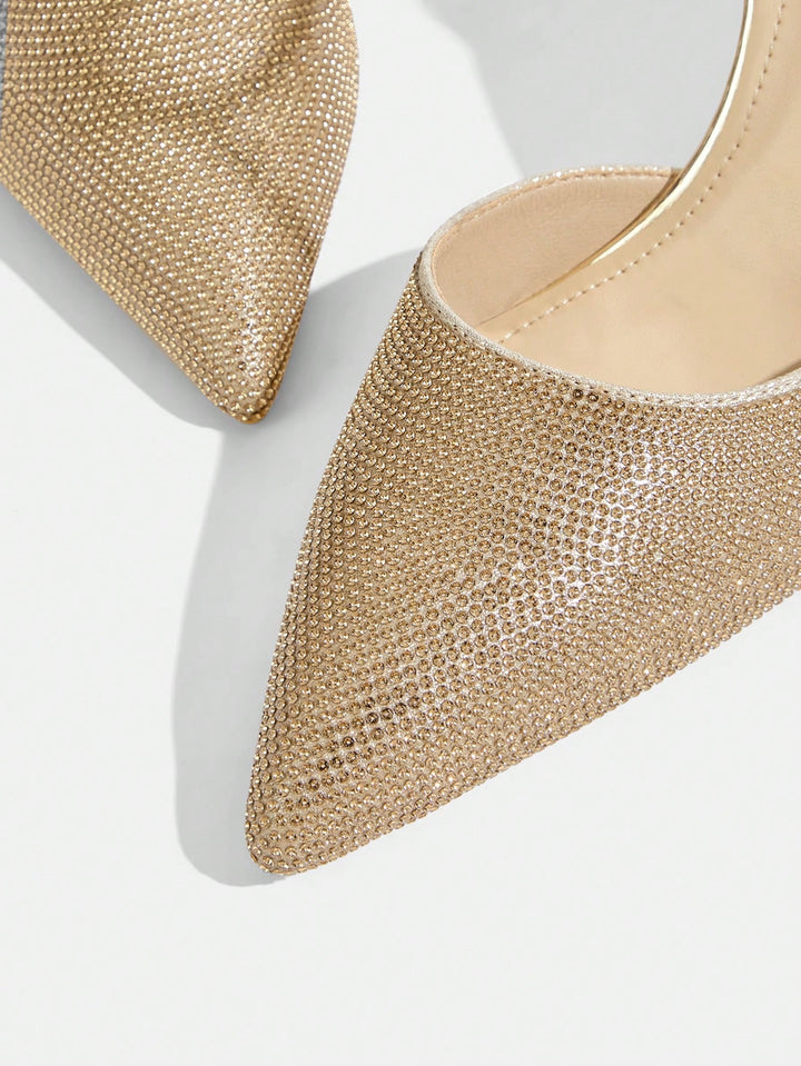 SHEIN magas sarkú cipő, arany