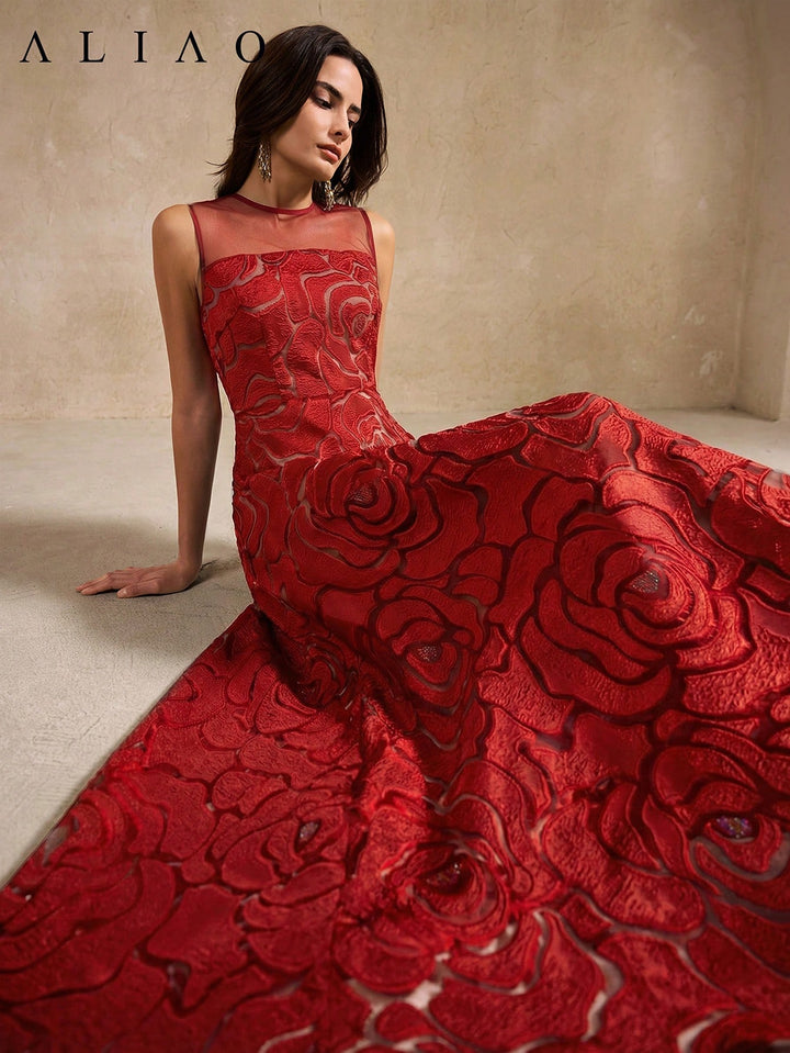 Rochie maxi SHEIN, vișiniu