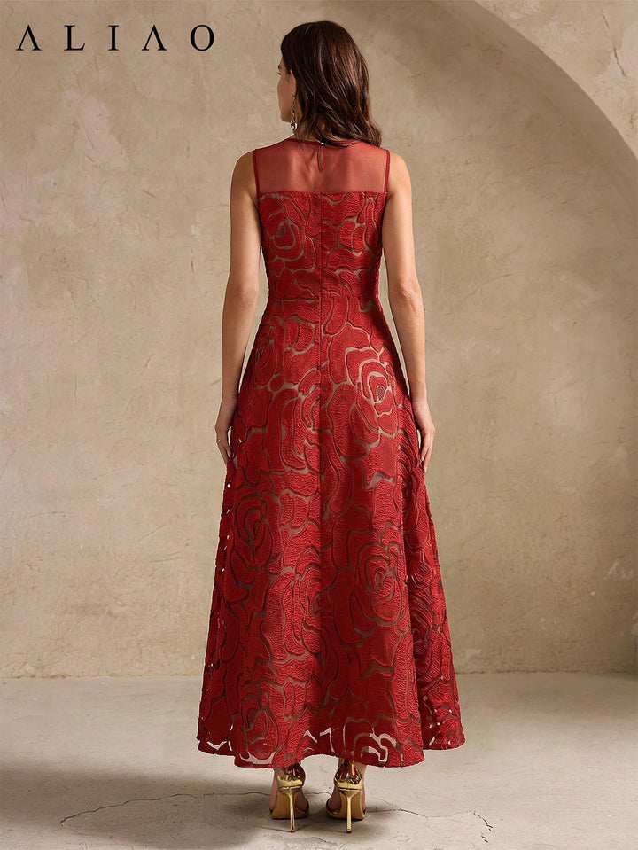 Rochie maxi SHEIN, vișiniu